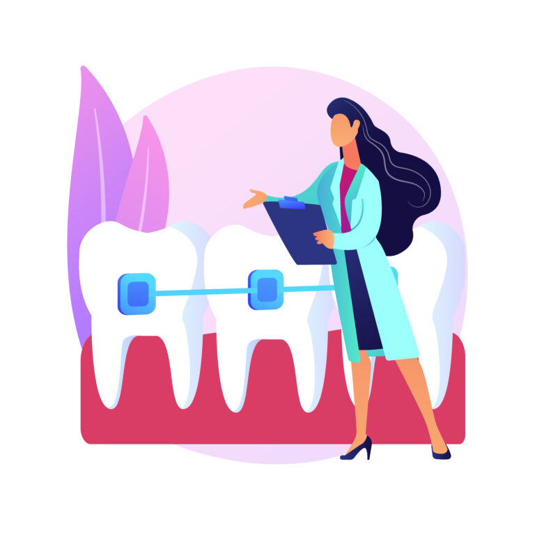 Orthodontic services abstract concept vector illustration